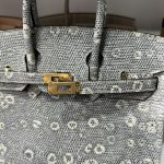 Túi Xách Hermes Birkin Nữ Da Thằn Lằn Khoá Vàng 25cm (2)