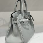 Túi Xách Hermes Birkin PHW Togo Nữ Màu Xám Khoá Bạc Siêu Cấp 25cm (2)