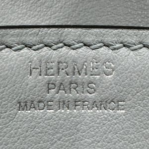 Túi Xách Hermes Birkin PHW Togo Nữ Màu Xám Khoá Bạc Siêu Cấp 25cm (2)