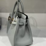 Túi Xách Hermes Birkin PHW Togo Siêu Cấp Nữ Màu Xám Khoá Vàng 25cm (2)