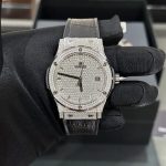 Đồng Hồ Hublot Classic Fusion Replica 11 Đính Full Kim Cương Moissanite 42mm (2)
