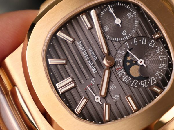 Đồng Hồ Patek Philippe Chế Tác Nautilus 5712 Bọc Vàng Thật Full Chức Năng PPF 40mm (12)