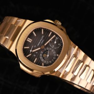 Đồng Hồ Patek Philippe Chế Tác Nautilus 5712 Bọc Vàng Thật Full Chức Năng PPF 40mm (12)