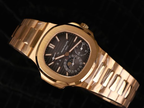 Đồng Hồ Patek Philippe Chế Tác Nautilus 5712 Bọc Vàng Thật Full Chức Năng PPF 40mm (12)