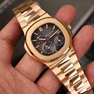 Đồng Hồ Patek Philippe Chế Tác Nautilus 5712 Bọc Vàng Thật Full Chức Năng PPF 40mm (12)