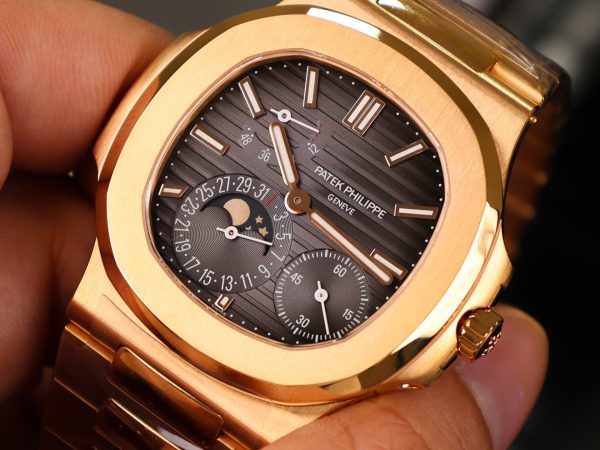 Đồng Hồ Patek Philippe Chế Tác Nautilus 5712 Bọc Vàng Thật Full Chức Năng PPF 40mm (12)