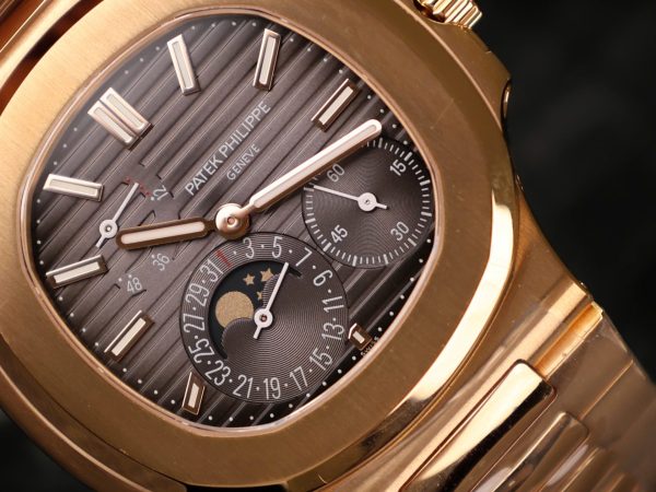 Đồng Hồ Patek Philippe Chế Tác Nautilus 5712 Bọc Vàng Thật Full Chức Năng PPF 40mm (12)