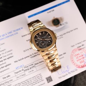 Đồng Hồ Patek Philippe Chế Tác Nautilus 5712 Bọc Vàng Thật Full Chức Năng PPF 40mm (12)