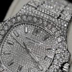 Đồng Hồ Patek Philippe Nautilus 5719 Đính Full Kim Cương Nhân Tạo Moissanite 40mm (1)