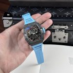 Đồng Hồ Richard Mille Chế Tác RM35-02 Vỏ Full Carbon Màu Xanh Dương BBR 44mm (2)