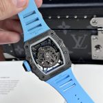 Đồng Hồ Richard Mille Chế Tác RM35-02 Vỏ Full Carbon Màu Xanh Dương BBR 44mm (2)