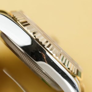 Đồng Hồ Rolex Nam Rep 11 DateJust 126233 Mặt Số Vàng Champagne Bọc Vàng Thật 36mm (2)