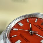 Đồng Hồ Rolex Rep 11 Oyster Perpetual 126000 Mặt Màu Đỏ Clean Factory 36mm (2)