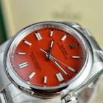 Đồng Hồ Rolex Rep 11 Oyster Perpetual 126000 Mặt Màu Đỏ Clean Factory 36mm (2)