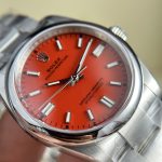 Đồng Hồ Rolex Rep 11 Oyster Perpetual 126000 Mặt Màu Đỏ Clean Factory 36mm (2)