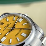 Đồng Hồ Rolex Replica 11 Oyster Perpetual 124300 Mặt Màu Vàng Clean Factory 41mm (2)