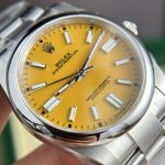 Đồng Hồ Rolex Replica 11 Oyster Perpetual 124300 Mặt Màu Vàng Clean Factory 41mm (2)