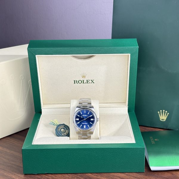 Đồng Hồ Rolex Replica 11 Oyster Perpetual 124300 Mặt Xanh Blue Clean Factory 41mm (2)