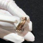 Nhẫn Cartier Trinity 3 Vòng Chế Tác Vàng 18K (2)
