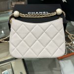 Túi Xách Chanel 24S Hobo Nữ Màu Trắng Quai Xích Like Auth 20x13x8cm (2)