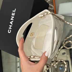 Túi Xách Chanel 31 Mini Siêu Cấp Nữ Màu Trắng Quai Xích 20×17 (1)