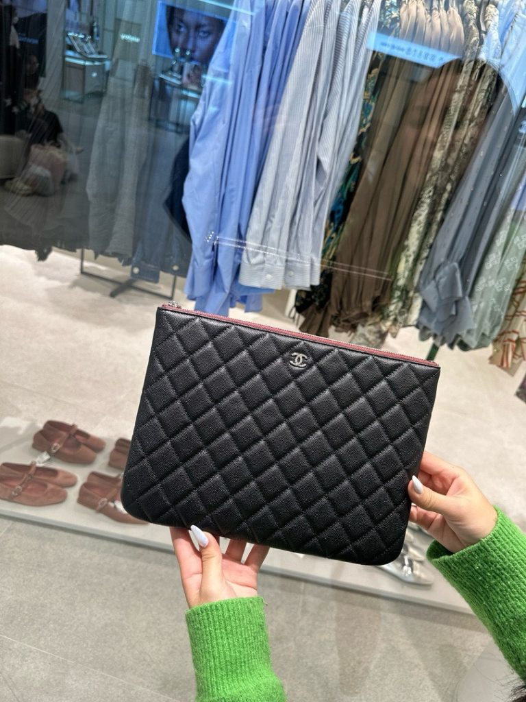 Túi Xách Chanel Cầm Tay Nữ Màu Đen Siêu Cấp 28cm (2)