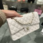 Túi Xách Chanel Classic Replica 11 Nữ Da Bê Màu Trắng 25cm (2)