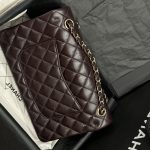 Túi Xách Chanel Classic Replica Cao Cấp Chất Da Hạt Khoá Vàng 25cm (2)