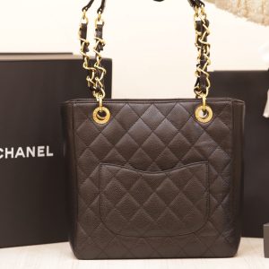 Túi Xách Chanel Petite Timeless Shopper Tote Nữ Da Bê Like Auth 24x25 (2)