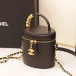 Túi Xách Chanel Vanity Like Auth Nữ Da Bò Khoá Vàng 20x14cm (1)