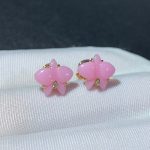 Bông Tai Caresse D'Orchidees Par Cartier Chế Tác Đá Quý Tự Nhiên Vàng Hồng 18K (2)