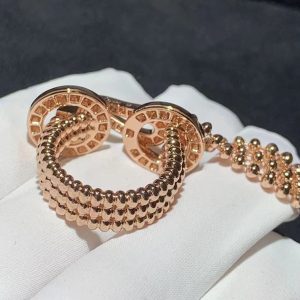 Bông Tai Cartier Agrafe Đính Kim Cương Tự Nhiên Vàng Hồng 18K Tuỳ Chỉnh (2)