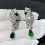 Bông Tai Cartier Les Oiseaux Libérés Chế Tác Kim Cương Tự Nhiên Vàng Trắng 18K (2)