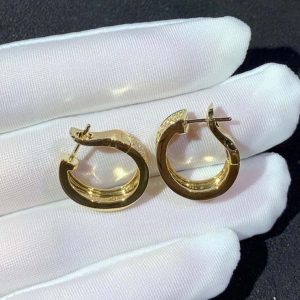 Bông Tai Cartier Love Chế Tác Vàng 18K Đính Kim Cương Tự Nhiên (2)