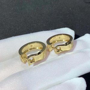 Bông Tai Cartier Love Chế Tác Vàng 18K Đính Kim Cương Tự Nhiên (2)