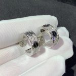 Bông Tai Cartier Love Chế Tác Vàng Trắng 18K Đính Kim Cương Tự Nhiên (2)