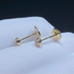 Bông Tai Cartier Nữ Chế Tác Vàng 18K Kim Cương Tự Nhiên (2)