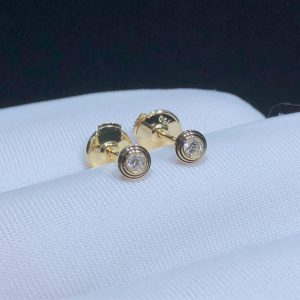 Bông Tai Cartier Nữ Chế Tác Vàng 18K Kim Cương Tự Nhiên (3)