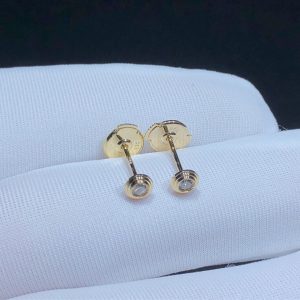 Bông Tai Cartier Nữ Chế Tác Vàng 18K Kim Cương Tự Nhiên (3)