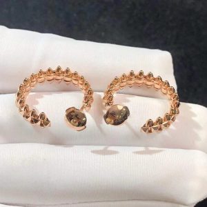 Bông Tai Cartier Nữ Chế Tác Vàng Hồng 18K (2)