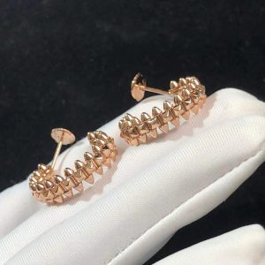 Bông Tai Cartier Nữ Chế Tác Vàng Hồng 18K (2)