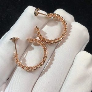 Bông Tai Cartier Nữ Chế Tác Vàng Hồng 18K (2)