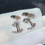 Bông Tai Cartier Nữ Chế Tác Vàng Trắng 18K Đính Kim Cương Tự Nhiên (2)