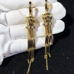 Bông Tai Chế Tác Panthère De Cartier Ngọc Lục Bảo Đá Quý Kim Cương Vàng 18K (2)