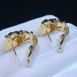 Bông Tai Chế Tác Vàng 18K Kim Cương Tự Nhiên Panthère De Cartier (2)