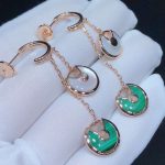 Bông Tai Nữ Cartier Amulette Chế Tác Đá Quý Kim Cương Tự Nhiên Vàng Hồng 18K (2)