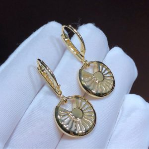 Bông Tai Nữ Cartier Amulette Kim Cương Tự Nhiên Vàng Hồng 18K Chế Tác (1)