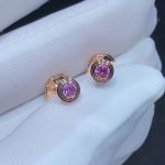 Bông Tai Nữ Cartier Chế Tác Vàng Hồng 18K Đá Quý Tự Nhiên (2)