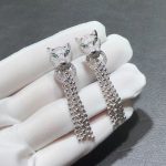 Bông Tai Nữ Chế Tác Panthère De Cartier Kim Cương Tự Nhiên Vàng Trắng 18K (1)