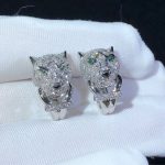 Bông Tai Nữ Panthère De Cartier Kim Cương Tự Nhiên Vàng Trắng 18K Chế Tác (2)
